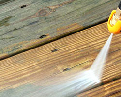 power washing wooden decks