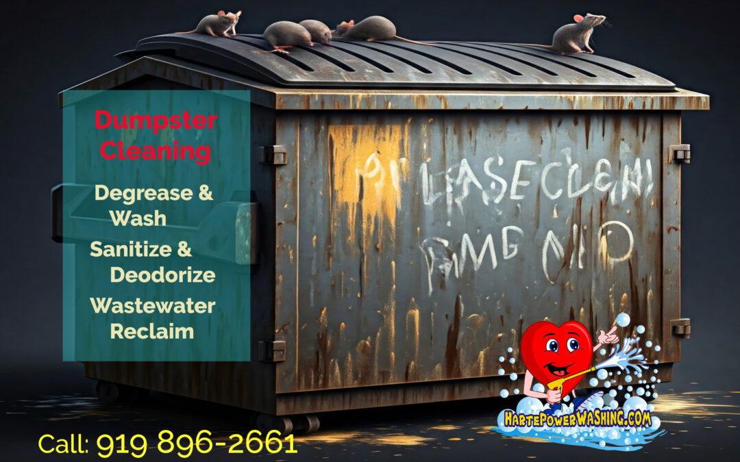 Dumpster Cleaning - Degrease, Wash, Deodorize, Sanitize, Wastewater Reclaim